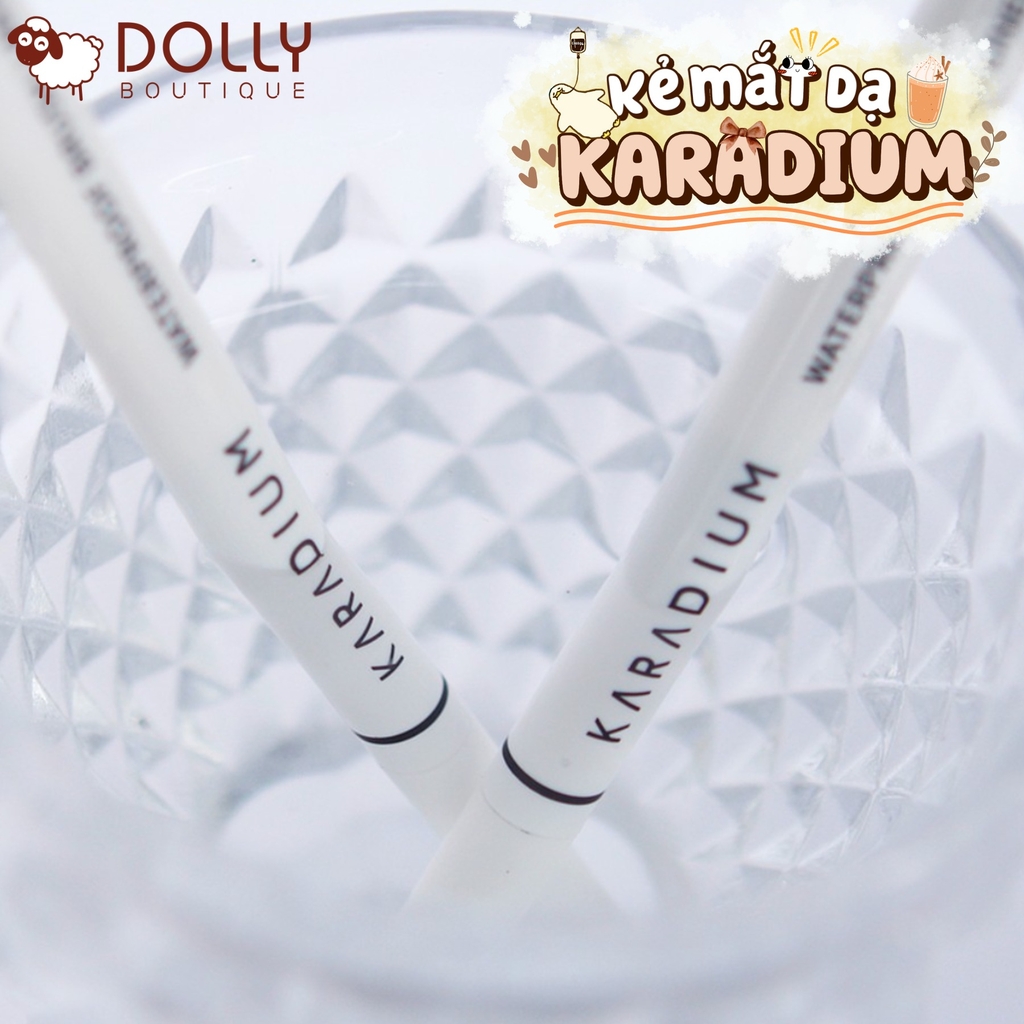 Bút Kẻ mắt Karadium Waterproof Brush Liner ( Vỏ Trắng)