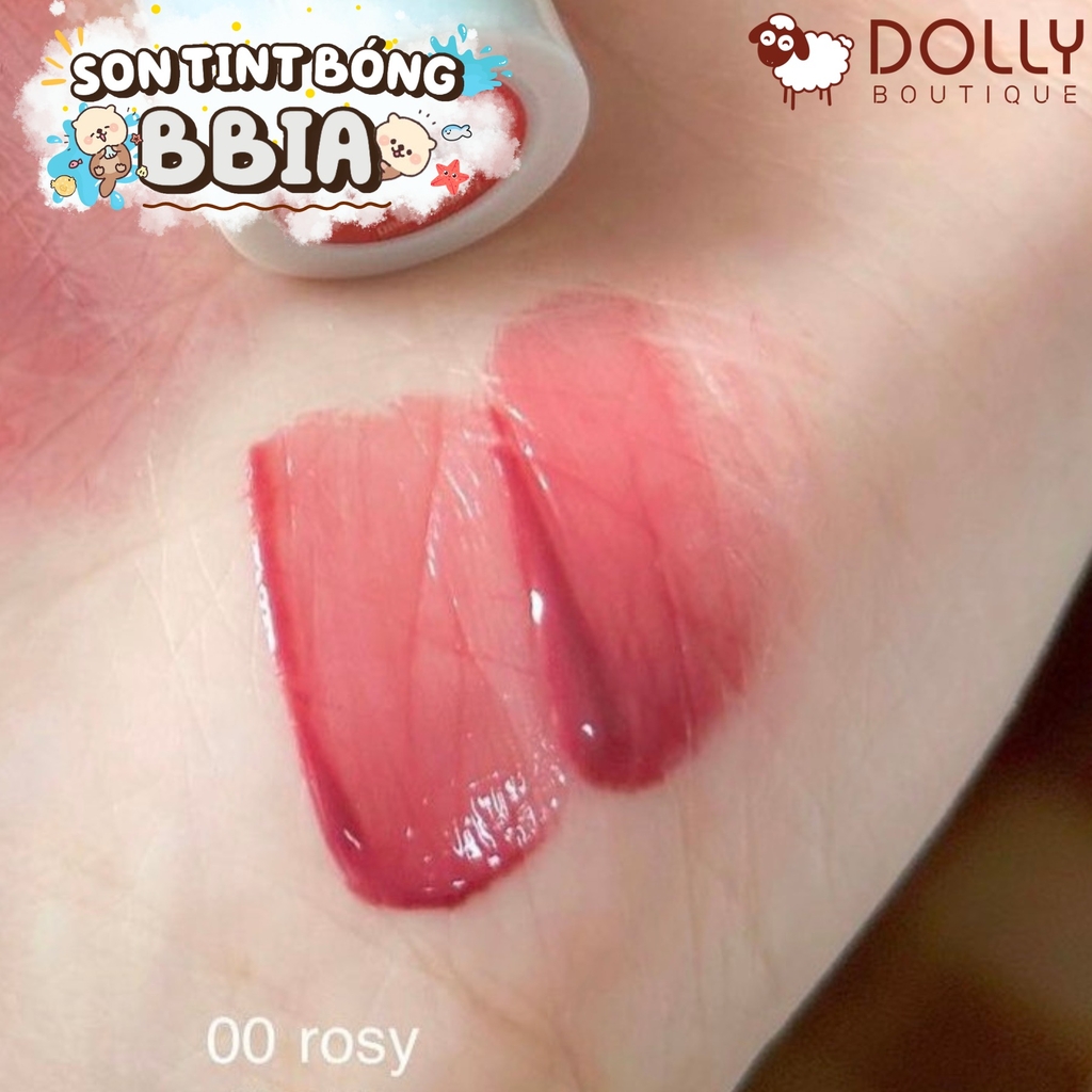 Son Kem Dạng Tint Bóng Bbia Glow Lip Tint #00 Rosy (Hồng Ánh Tím) - 3.2g