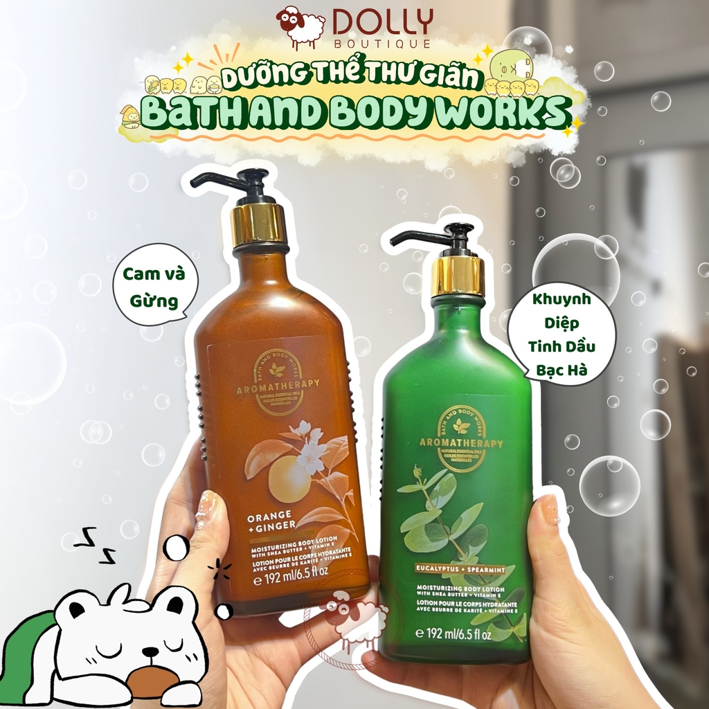 Sữa Dưỡng Thể Thư Giãn Bath And Body Works Aromatherapy Orange Ginger Moisturizing Body Lotion 192ml