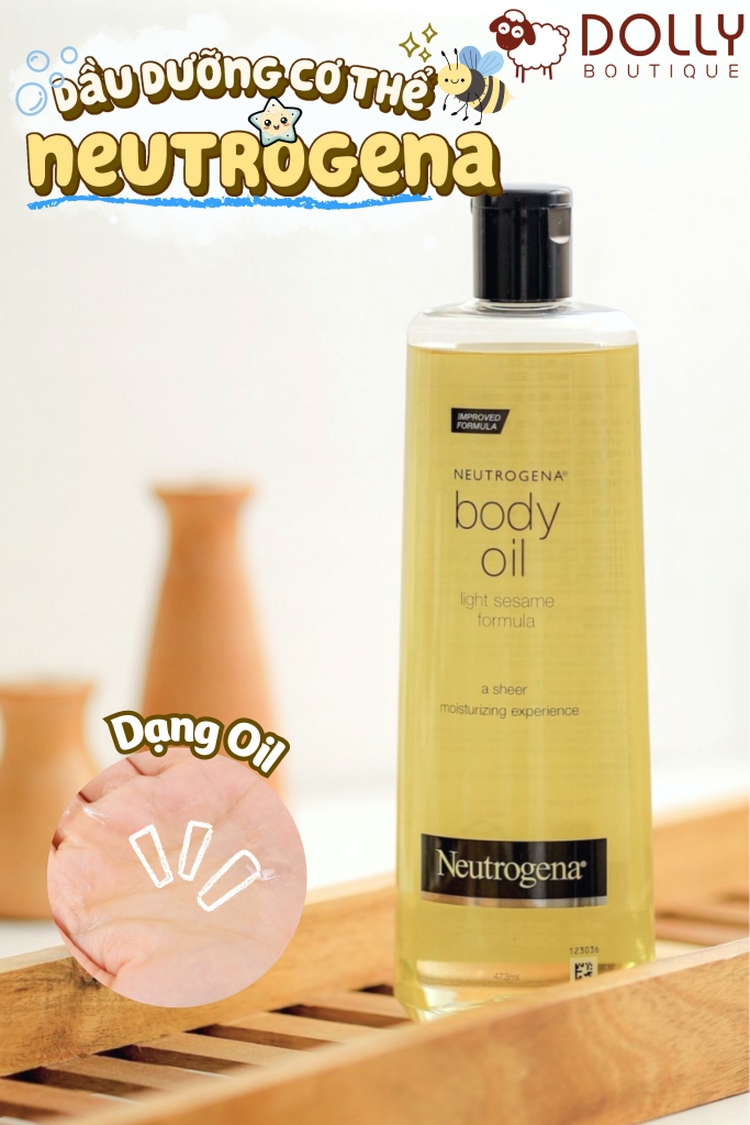 Dầu Dưỡng Da Neutrogena Moisturizing Body Oil Light Sesame Formula Unspecified - 250ml NĐ