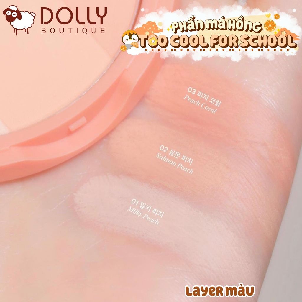 Phấn Má Hồng Too Cool For School Artclass By Rodin Blusher - De Coral 9g