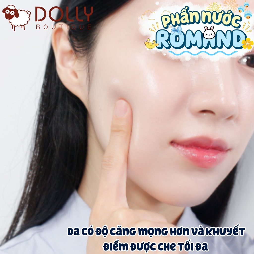 Phấn Nước Romand Bare Water Cushion SPF 38 PA+++ #02 Pure 21 (Da Trắng Hồng)