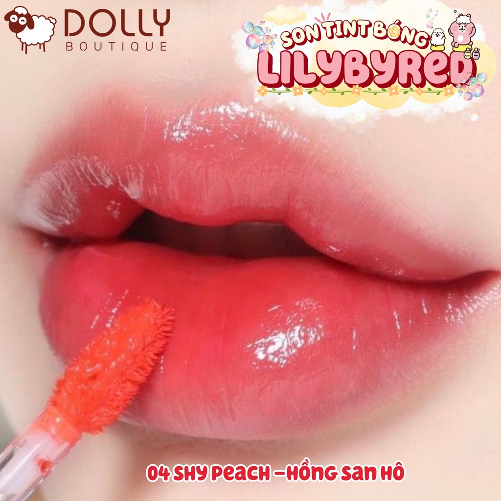 Son Tint Bóng Lilybyred Bloody Liar Coating Tint #04 Shy Peach (Hồng San Hô) - 4g