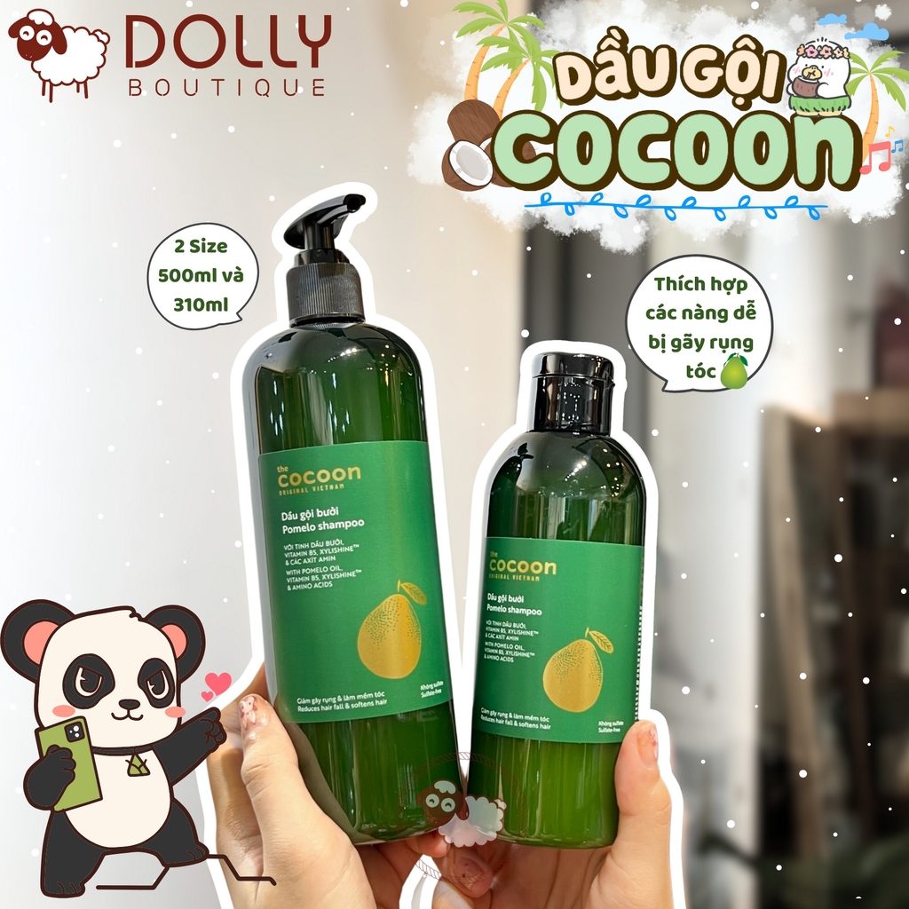 Dầu Gội Bưởi Giảm Rụng & Kích Thích Mọc Tóc Cocoon Pomelo Shampoo - 500ml