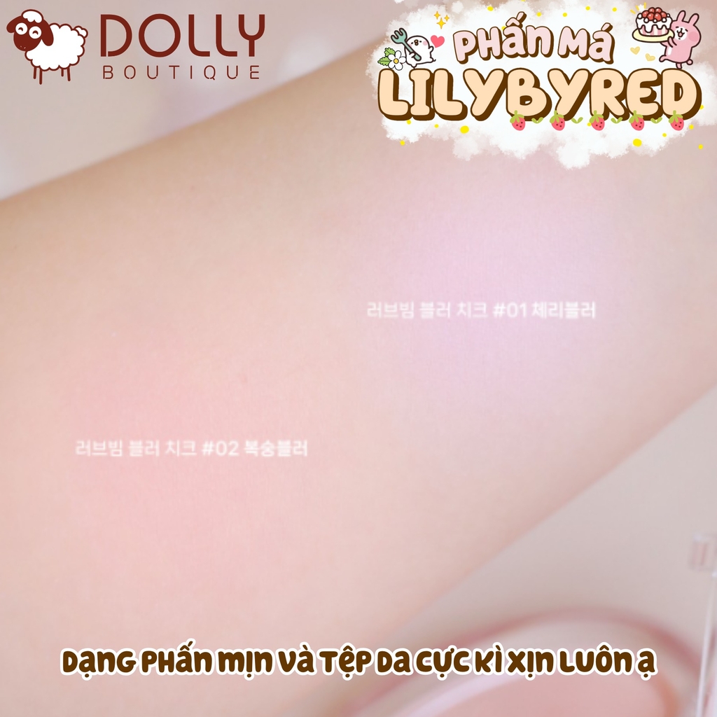 Phấn Má Hồng Lilybyred Luv Beam Blur Cheek Cupid Club #02 Blurry Peach (Hồng Cam Đào) - 4.3g