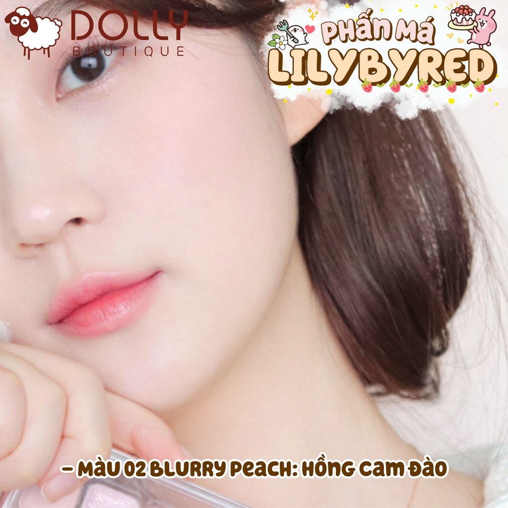 Phấn Má Hồng Lilybyred Luv Beam Blur Cheek Cupid Club #02 Blurry Peach (Hồng Cam Đào) - 4.3g