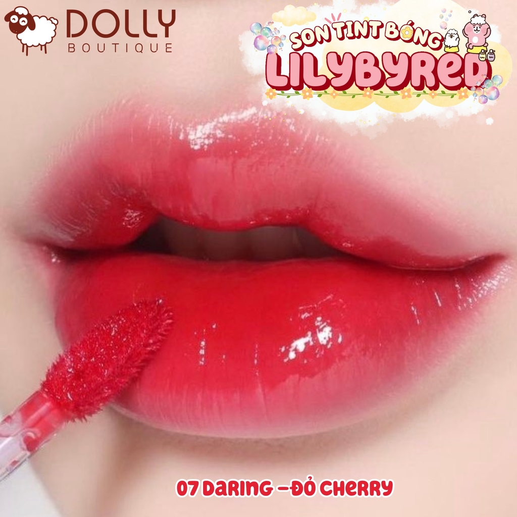 Son Tint Bóng Lilybyred Bloody Liar Coating Tint #07 Daring ( Đỏ Cherry ) - 4g