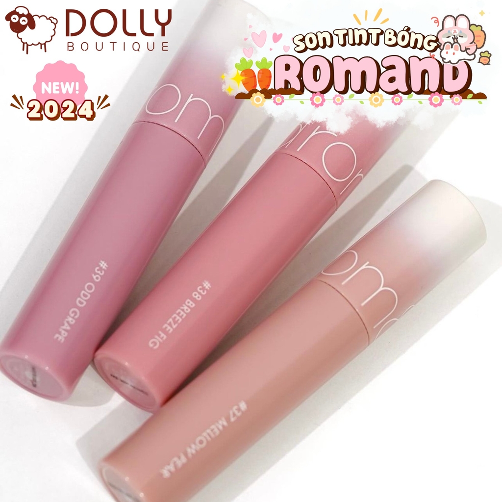 Son Tint Bóng Romand Juicy Lasting Tint #38 Breeze Fig ( Hồng Nâu ) - 5.5g