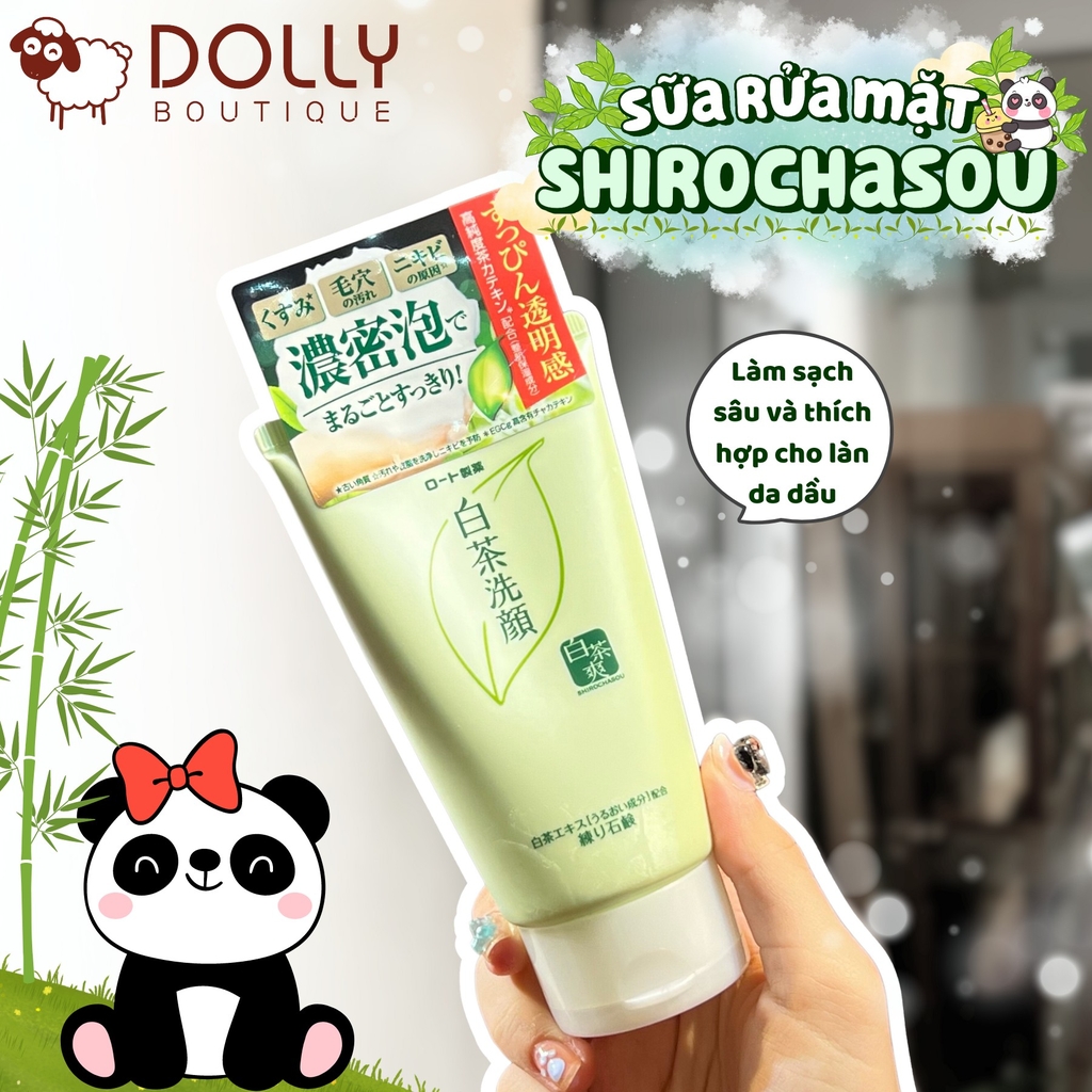 Sữa Rửa Mặt Trà Trắng Shirochasou White Tea Face Wash 120g