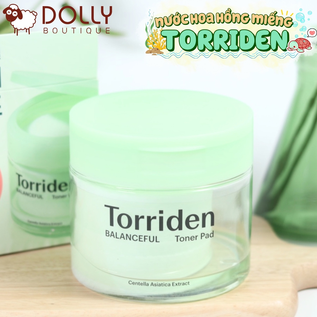 Nước Hoa Hồng Torriden Balanceful Cica Toner Pad 60 Miếng 1026 NĐ