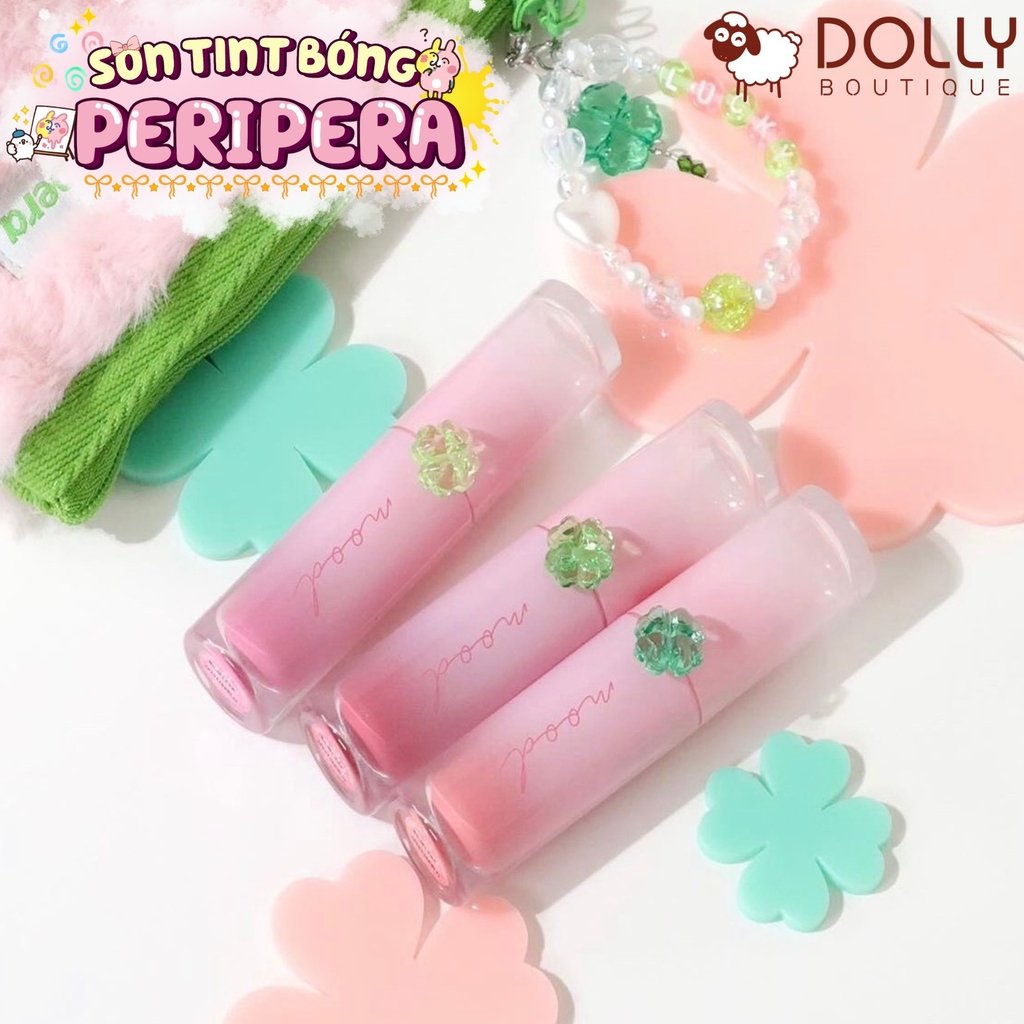 Son Tint Bóng Peripera Ink Mood Glowy Tint #22 Pink Prize (Màu Hồng Cam) 4g