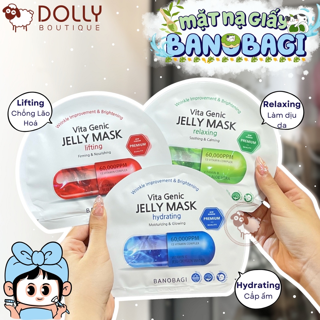 Mặt Nạ Giấy Banobagi Vita Genic Jelly Mask Hydrating - 30g