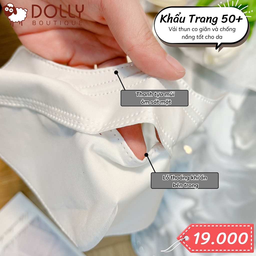 Khẩu Trang 5D Chống Nắng Ice Silk Sun Protection 50+ - Xanh Lá