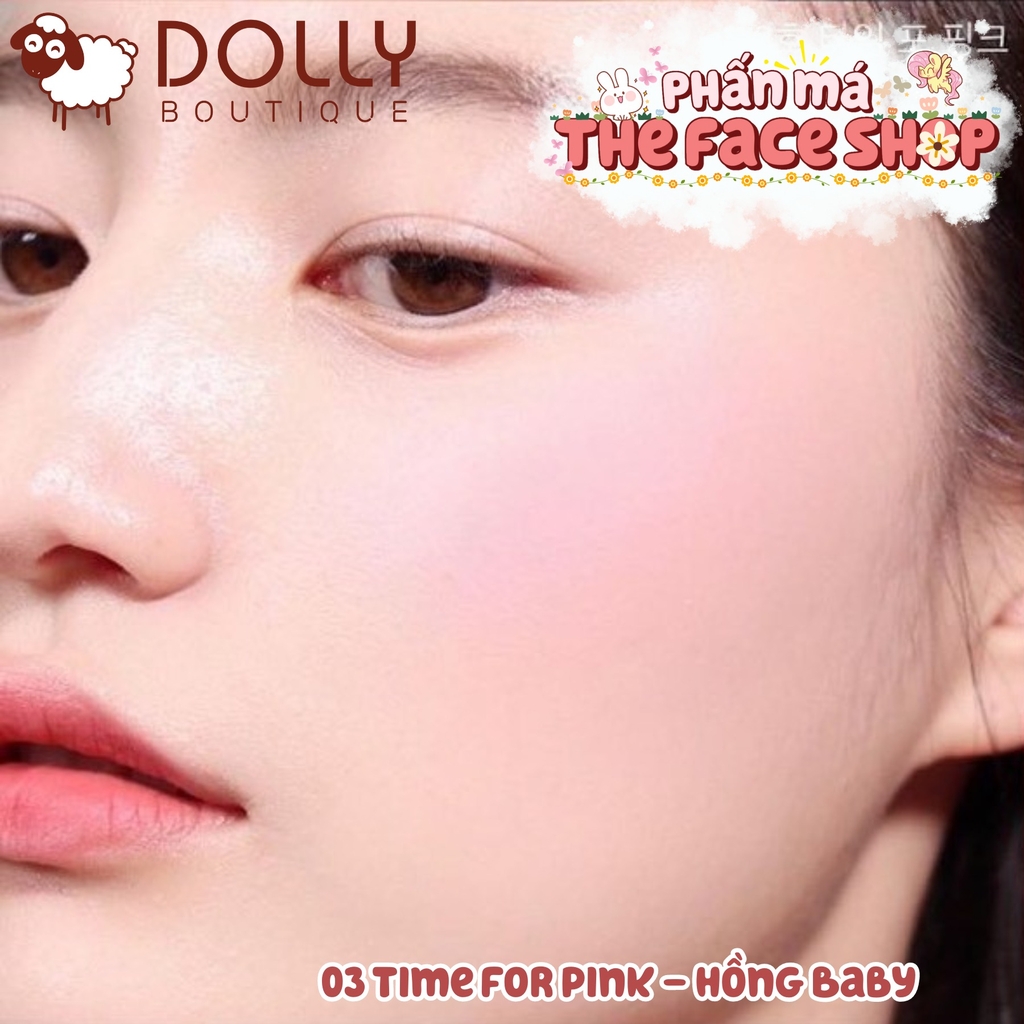 Má Hồng Phấn FMGT The Veil Glow Blusher #03 Time For Pink (Màu Hồng Baby) - 5g