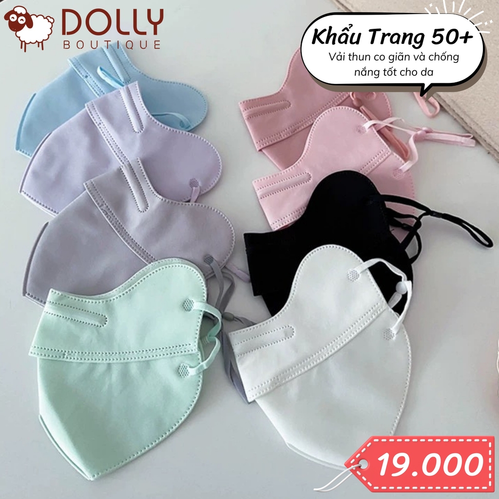 Khẩu Trang 5D Chống Nắng Ice Silk Sun Protection 50+ - Xanh Lá