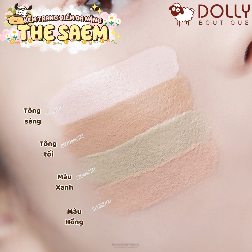 Kem Che Khuyết Điểm The Saem Cover Perfection Tip Concealer #1.25 Light Beige - 6.5g
