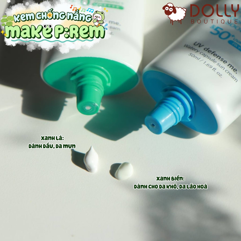 Kem Chống Nắng Make P:rem Uv Defense Me No Sebum Sun Cream SPF50+ PA++++  50ml NK