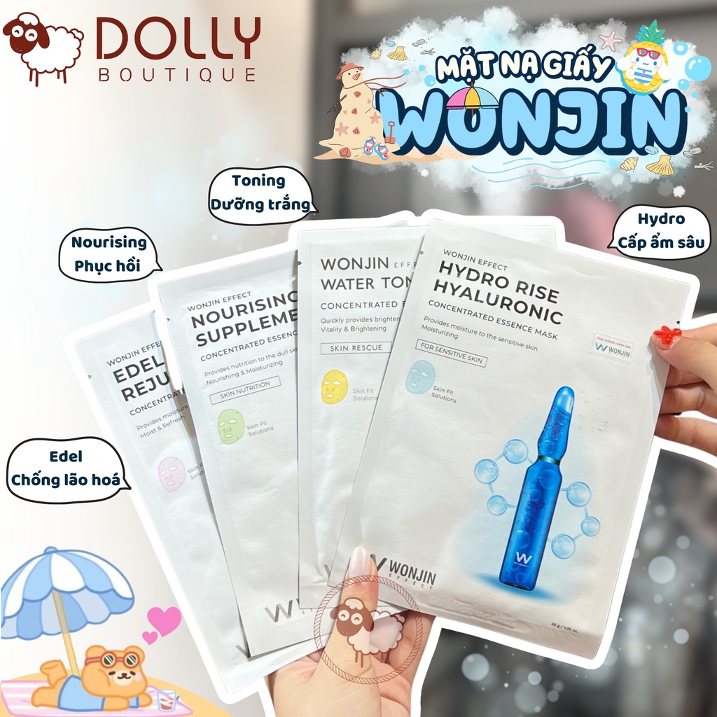 Mặt Nạ Giấy Wonjin Effect Edel Rejuvenation Concentrated Essence Mask 30g ( Trẻ Hoá)