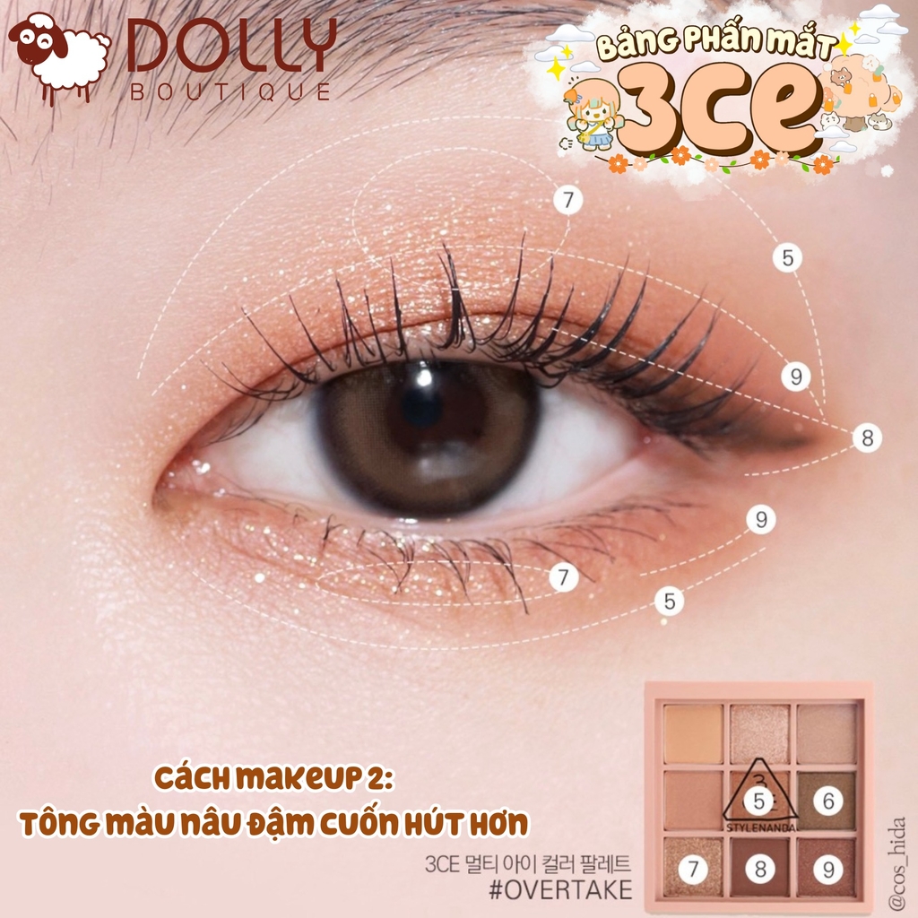 Bảng Phấn Mắt 3CE Multi Eye Color Palette - Over Take