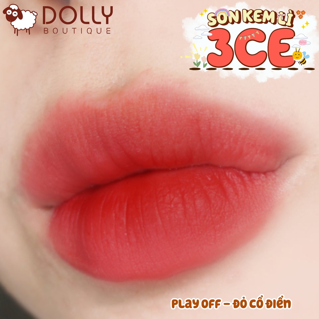 Son Kem Lì 3CE Blur Water Tint Play Off ( Màu Đỏ Cổ Điển )