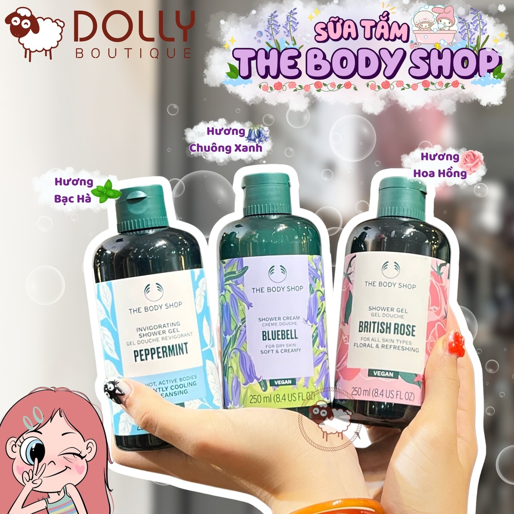 Sữa Tắm Dạng Gel Tinh Dầu Bạc Hà The Body Shop Peppermint Invigorating Shower Gel  - 250ml