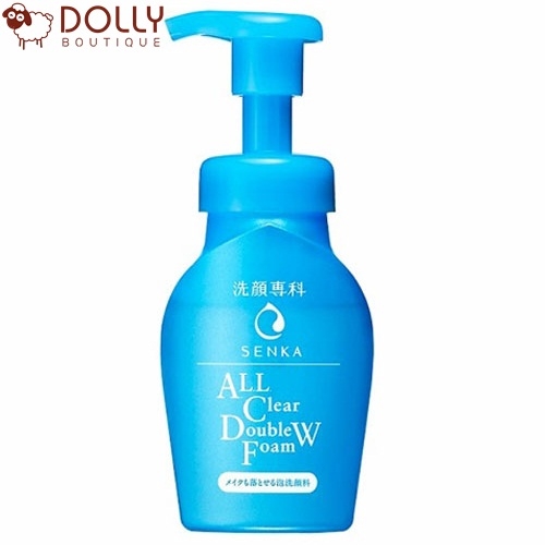 Bọt rửa mặt tẩy trang Senka All Clear Doublew Foam 150ml