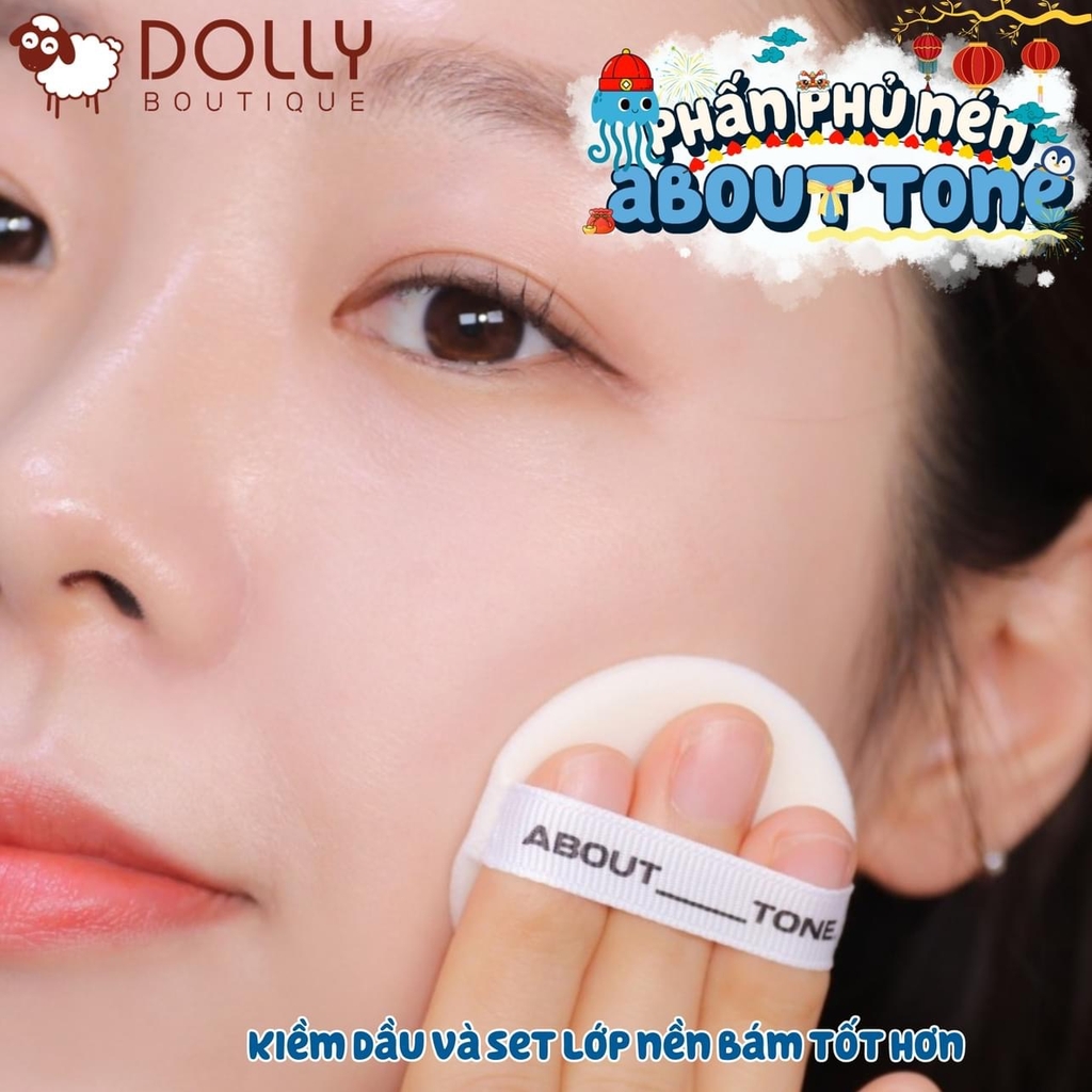 Phấn Phủ Dạng Nén Kiềm Dầu About Tone Air Fit Powder Pact - 8g