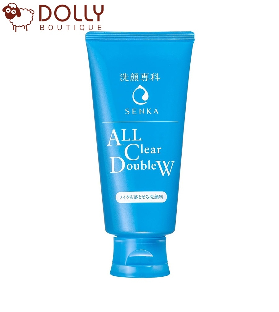 Sữa Rửa Mặt Tẩy Trang Senka All Clear Double Wash 120g