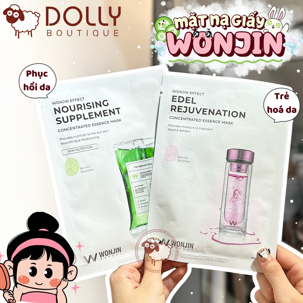 Mặt Nạ Giấy Wonjin Effect Edel Rejuvenation Concentrated Essence Mask 30g ( Trẻ Hoá)