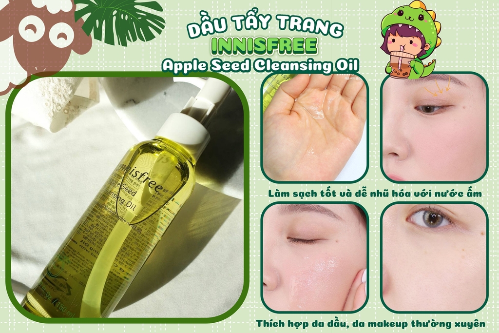 Dầu Tẩy Trang Innisfree Apple Seed Cleansing Oil - 150ml