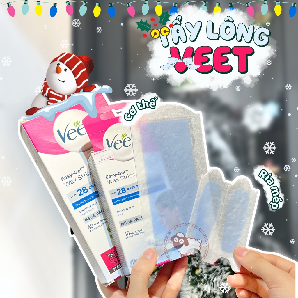 Miếng Dán Tẩy Lông Cơ Thể Veet Ready To Use Wax Strips