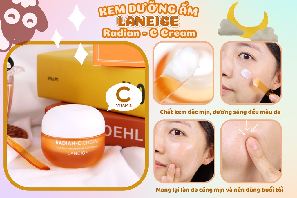 Kem Dưỡng Trắng Sáng Da Laneige Radian C Cream 50ml