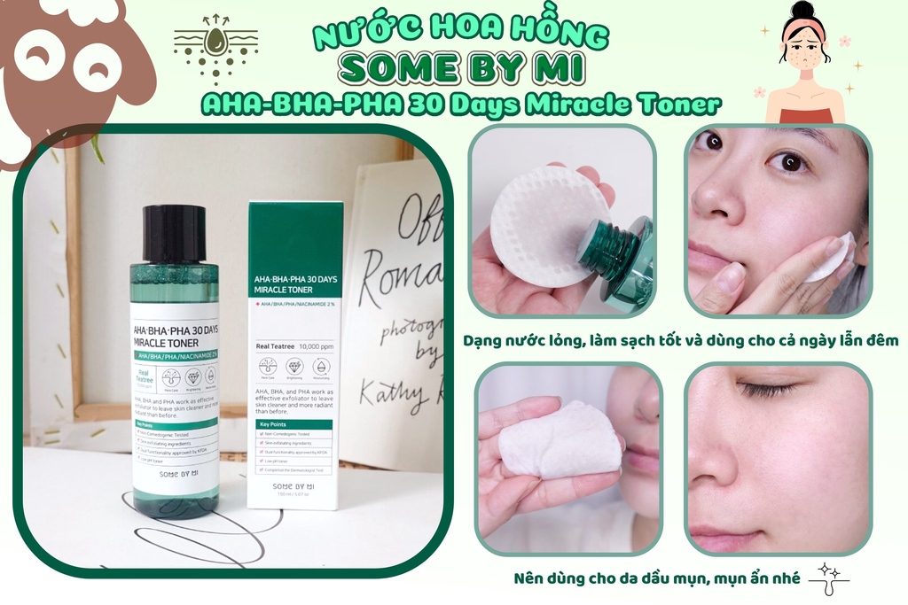 Nước Hoa Hồng Some By Mi AHA-BHA-PHA Miracle Toner 150ML