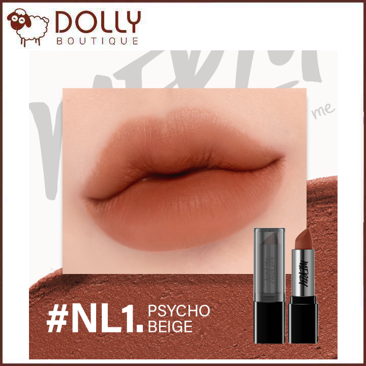 Son Thỏi Lì Merzy Noir In The NL01 - Psycho Beige