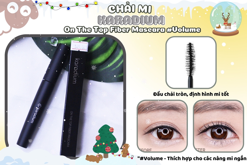 Chải Mi Làm Dày Mi Karadium On The Top Fiber Mascara #Volume