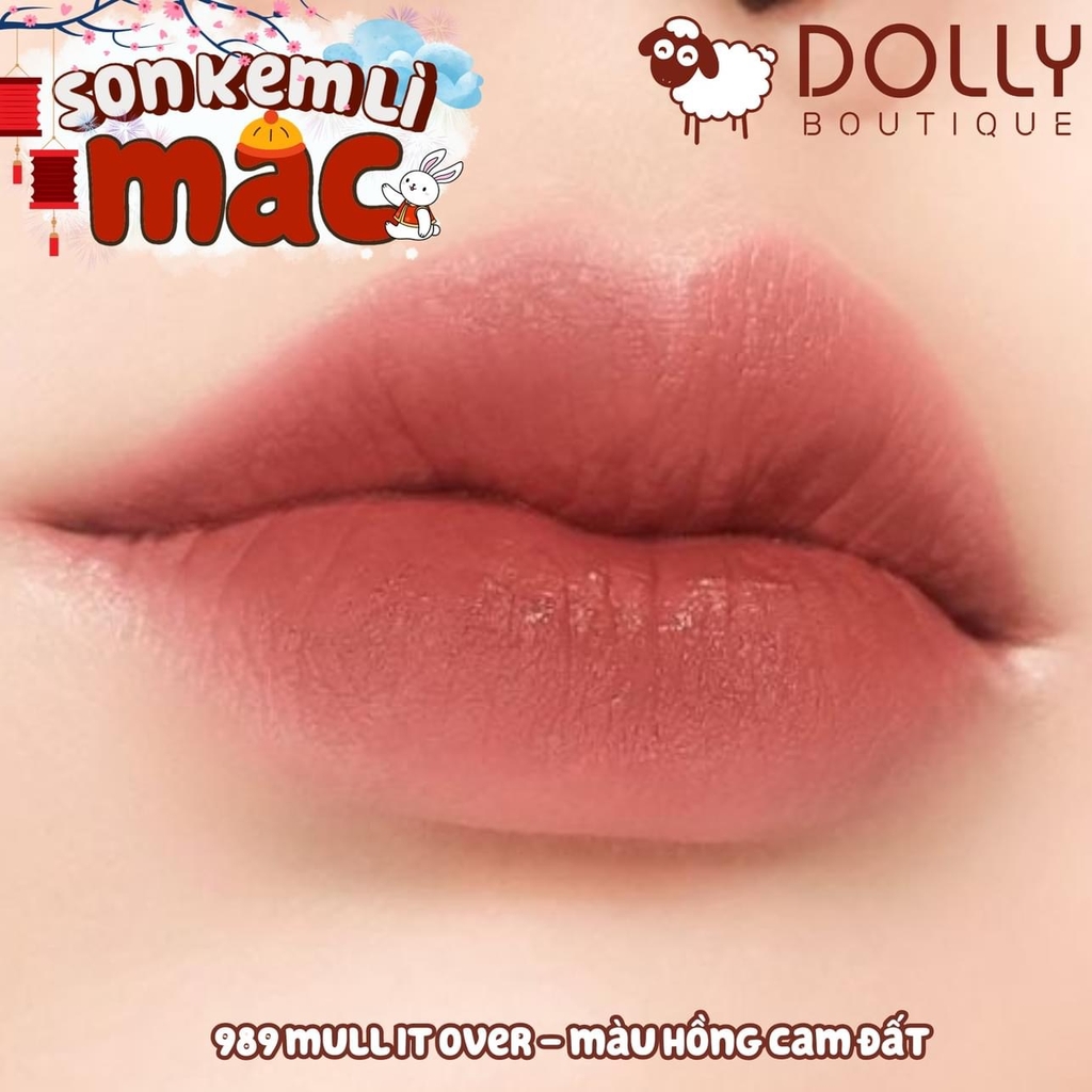 Son Kem Mac Powder Kiss Liquid Lipcolour - 989 Mull  It over (Màu Cam Hồng Đất)