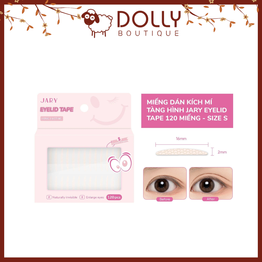 Miếng dán kích mí tàng hình Jary Eyelid Tape 120 miếng