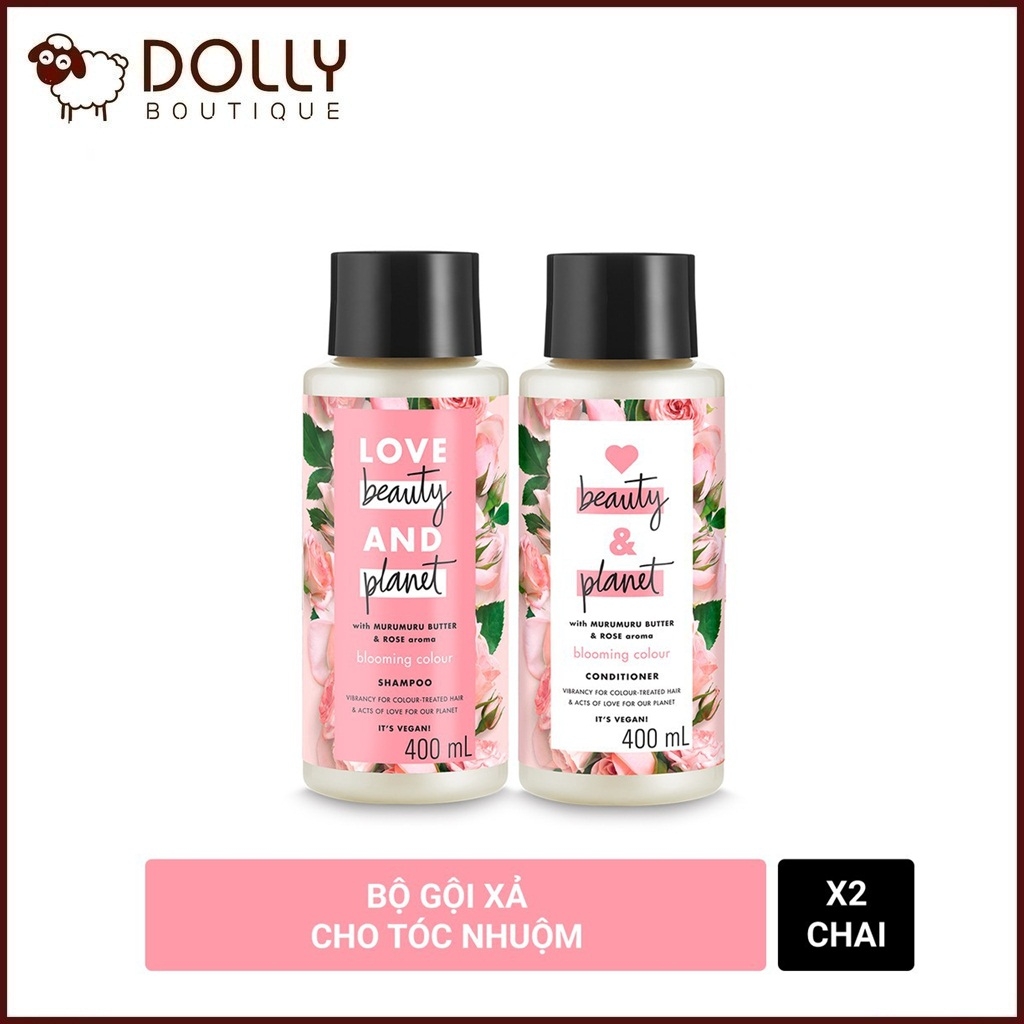 Bộ Gội Xả Love Beauty And Planet Murumuru Butter & Rose - 400ml