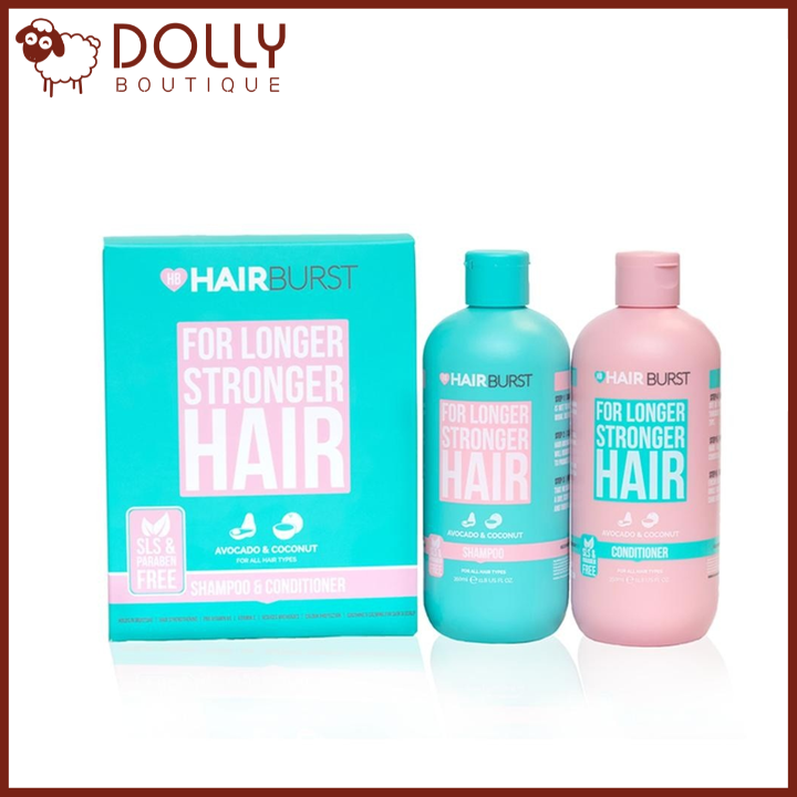 Bộ Gội Xả Hairburst Gội For Longer Stronger Hair Kích Thích Mọc Tóc -  350ml * 2