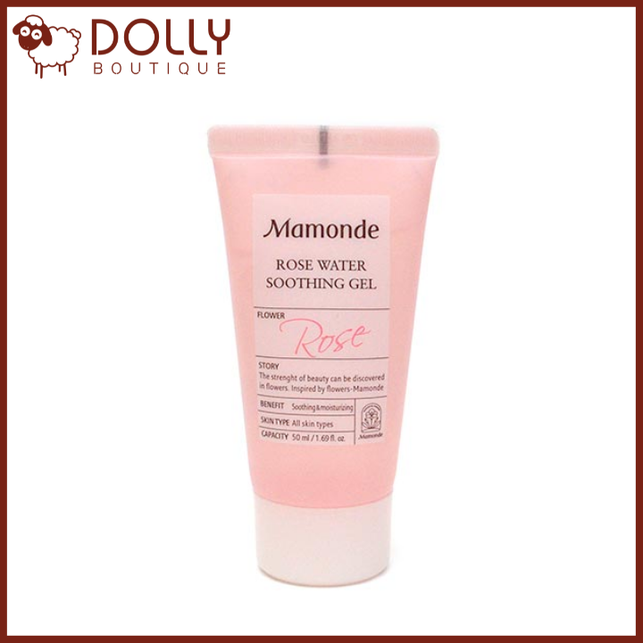 Dưỡng Ẩm Dạng Gel Mamonde Rose Water Soothing Gel 50ml [ HSD : 29/05/2022 ]