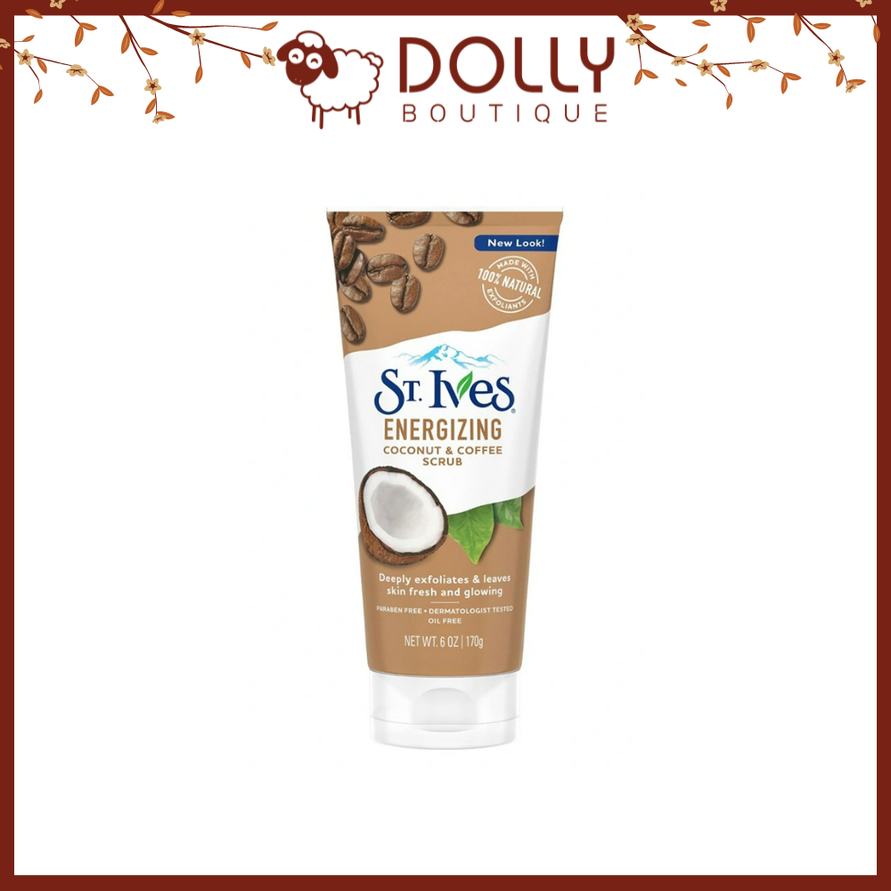 Tẩy Da Chết Mặt Dạng Hạt ST.Ives Energizing Coconut & Coffee Scrub 170g