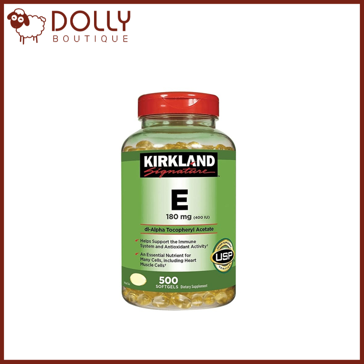 Viên Uống Vitamin E Kirkland Signature 400 IU hộp 500 viên