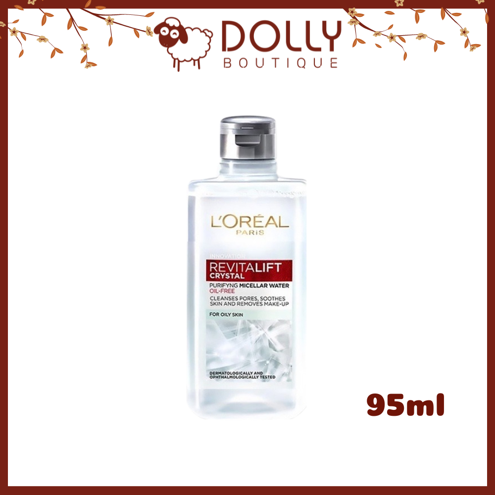 Nước Tẩy Trang Dành Cho Da Dầu L'oreal Revitalift Crystal Purifying Micellar Water For Oily Skin