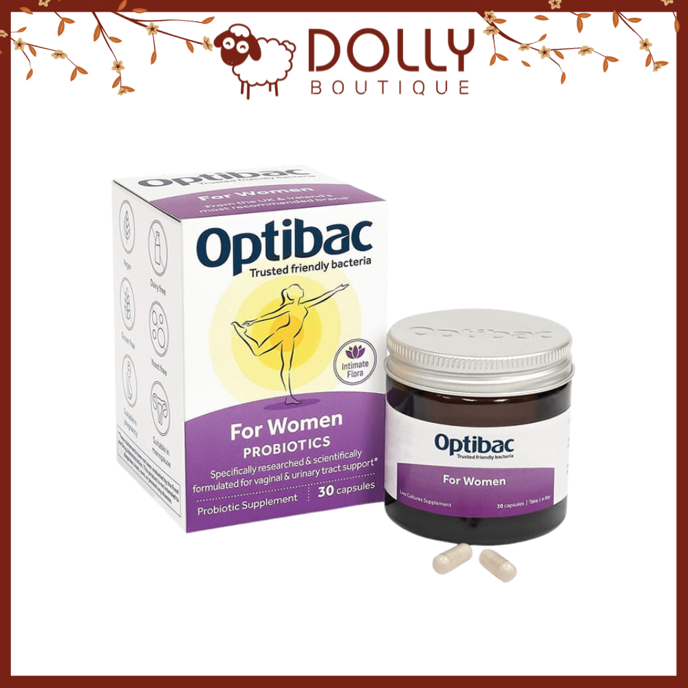 Men Vi Sinh Optibac Tím Anh Quốc Optibac Probiotics For Women UK 30 Viên 1225