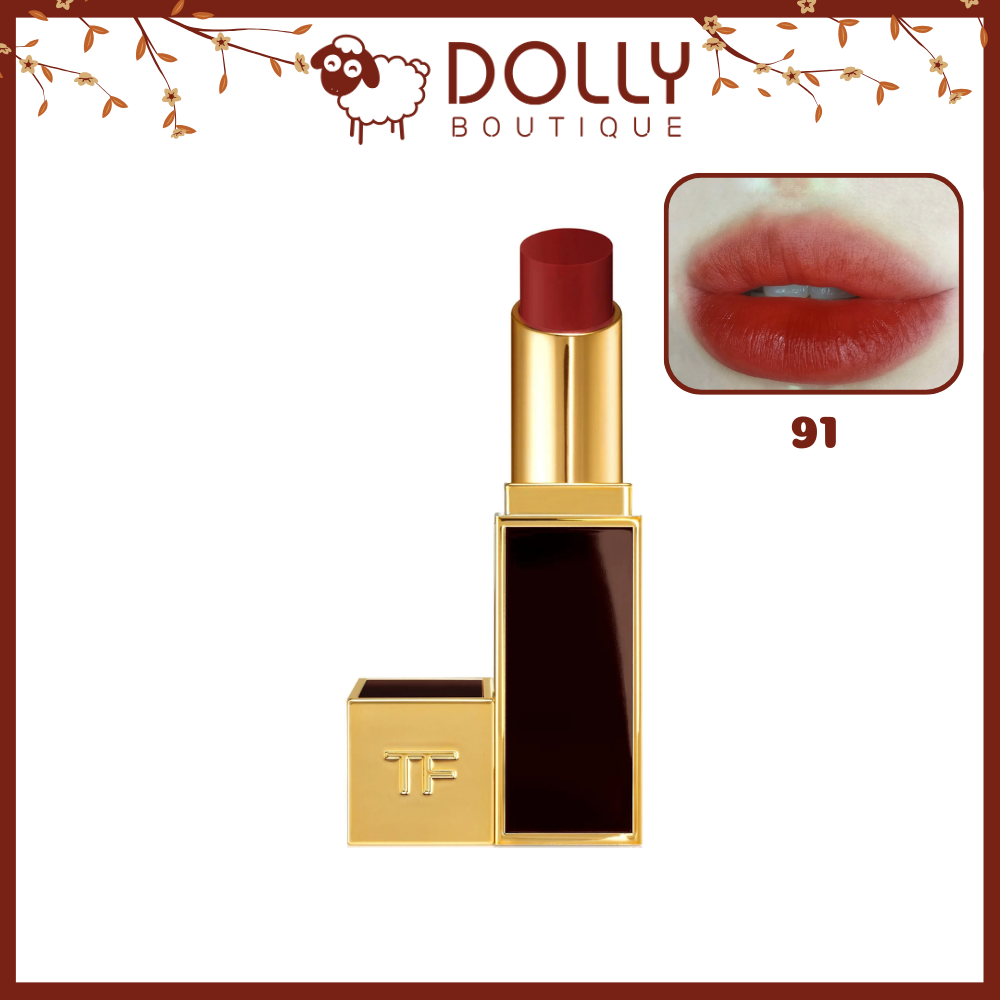 Son Thỏi Lì Tom Ford Lip Color Satin Matte #91 Lucky Star (Đỏ Cam Gạch) 3.3g