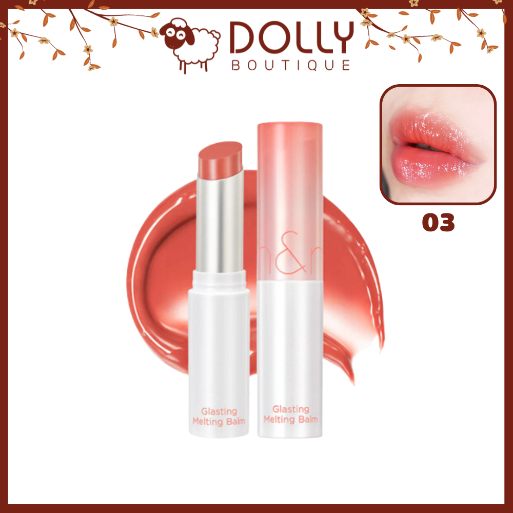 Son Dưỡng Có Màu Romand Glasting Melting Balm #03 Sorbet Balm (Cam San Hô) - 3.5g