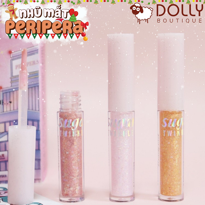 Nhũ Mắt Kim Tuyến Peripera Sugar Twinkle Liquid Glitter 02 Sodapop Flakes