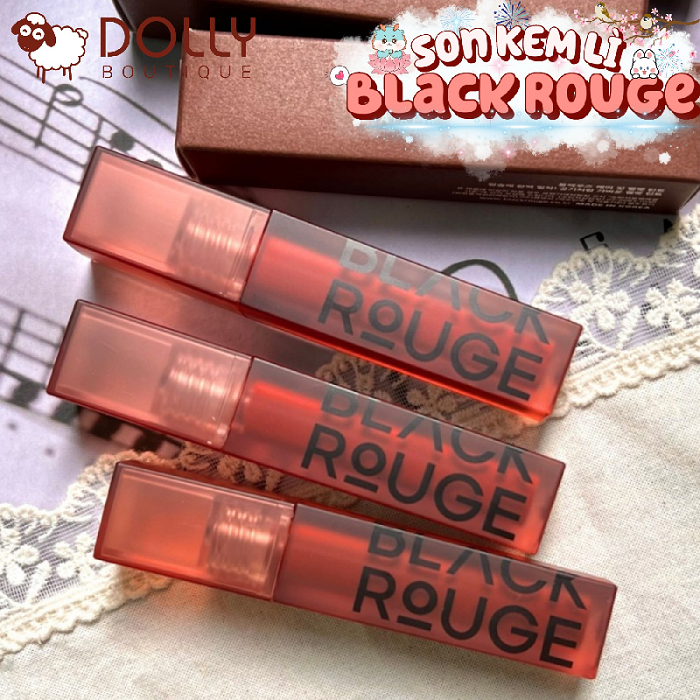 Son Kem Lỳ Black Rouge Air Fit Velvet - A46 Dot Clair Red (Màu Đỏ Tươi)