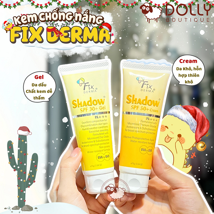 Gel Chống Nắng Fix Derma Shadow SPF 30+ 75g