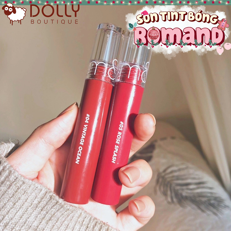 Son Bóng Lì Romand Glasting Water Tint #04 Vintage Ocean (Màu Đỏ Nâu)